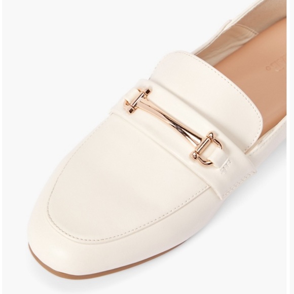 White Leather Collapsible Back Loafer - Picture 5 of 5